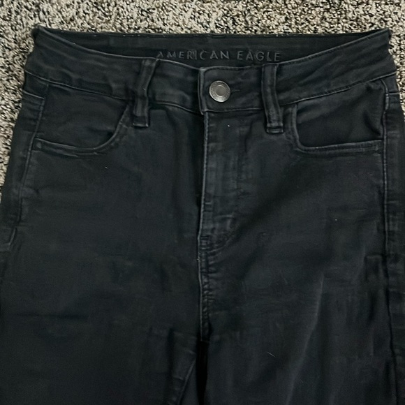American Eagle Black Denim Skinny Jean, worn several times - Picture 4 of 6